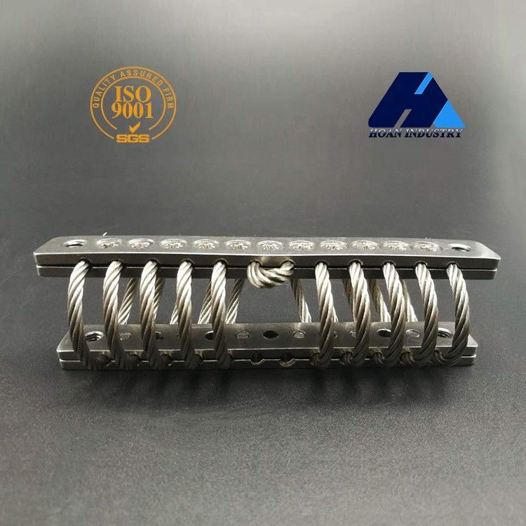 10 Loops Wire Rope Isolator 304 স্টেইনলেস স্টীল মেশিন আনুষাঙ্গিক কম্পন শক শোষণ