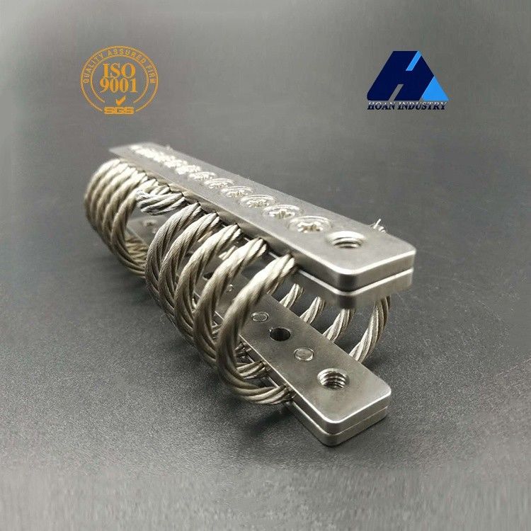 10 Loops Wire Rope Isolator 304 স্টেইনলেস স্টীল মেশিন আনুষাঙ্গিক কম্পন শক শোষণ