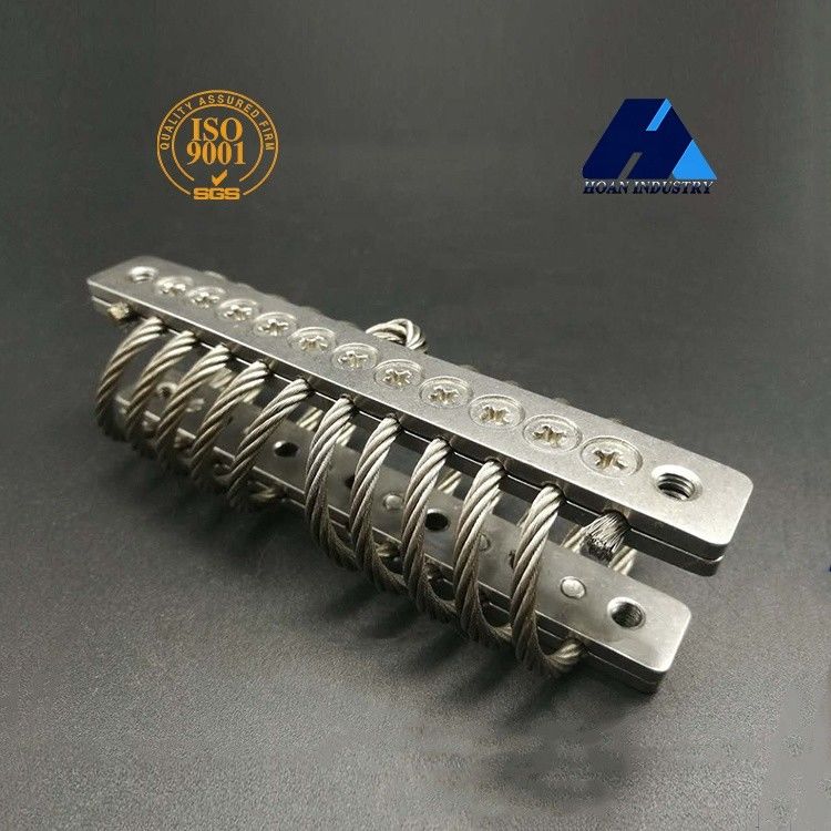 10 Loops Wire Rope Isolator 304 স্টেইনলেস স্টীল মেশিন আনুষাঙ্গিক কম্পন শক শোষণ