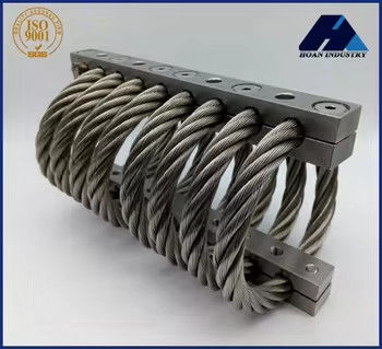 JGX-0480D-61A 61kg সর্বোচ্চ লোড ওয়্যার রোপ ভিব্রেশন আইসোলেটর 244Kn / মিটার কম্পন হ্রাস সহ