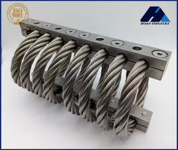 JGX-0480D-61A 61kg সর্বোচ্চ লোড ওয়্যার রোপ ভিব্রেশন আইসোলেটর 244Kn / মিটার কম্পন হ্রাস সহ
